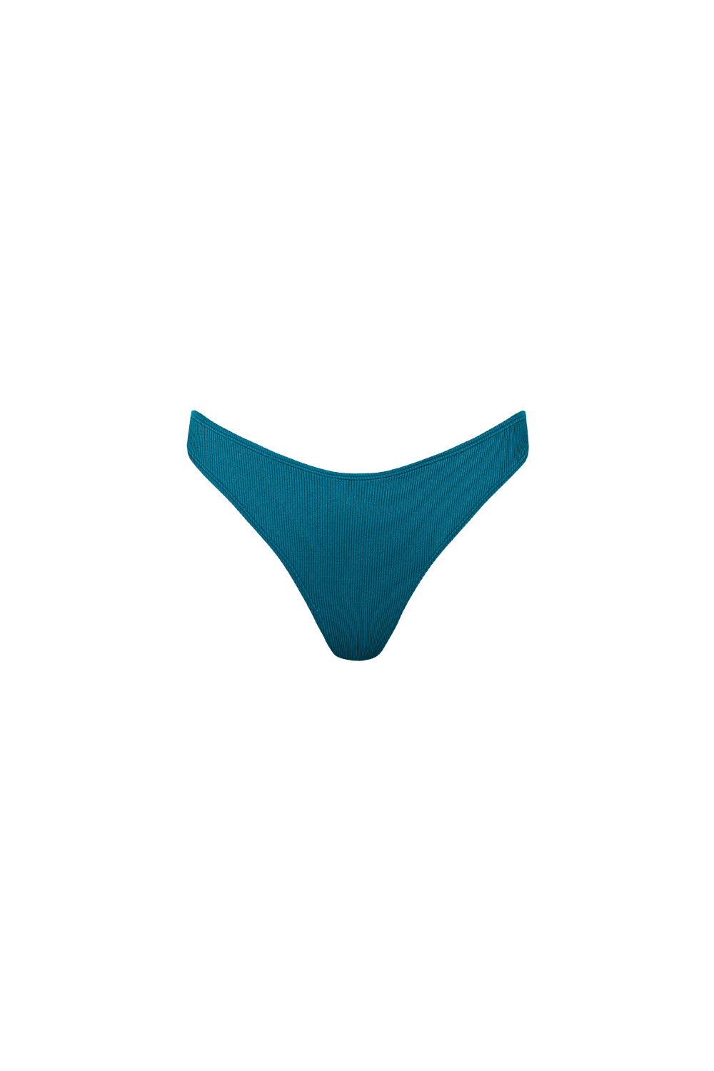 Türkise Bikini Hose aus geripptem Strukturstoff mit knapper Bedeckung