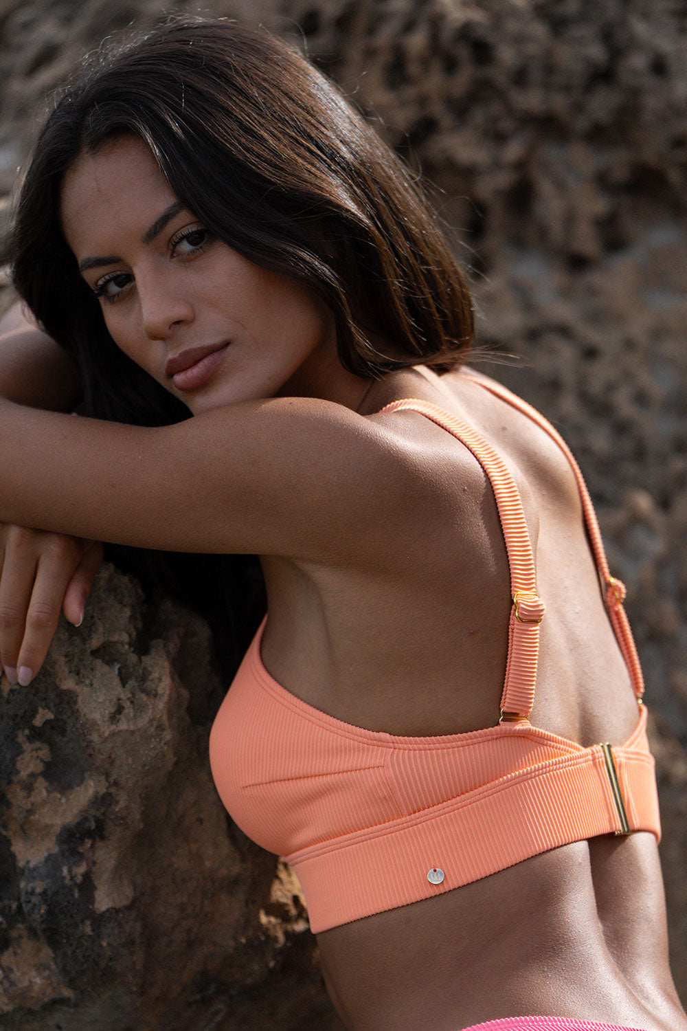 Apricot Sorbet Cross Top