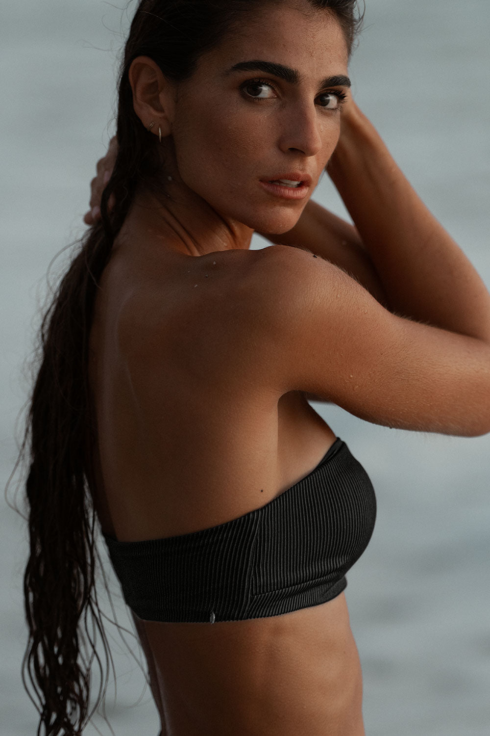 Black Bandeau Top
