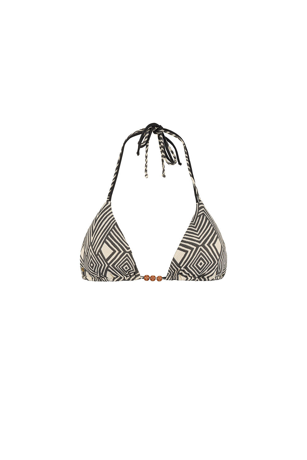 Black Botanical Triangel Top