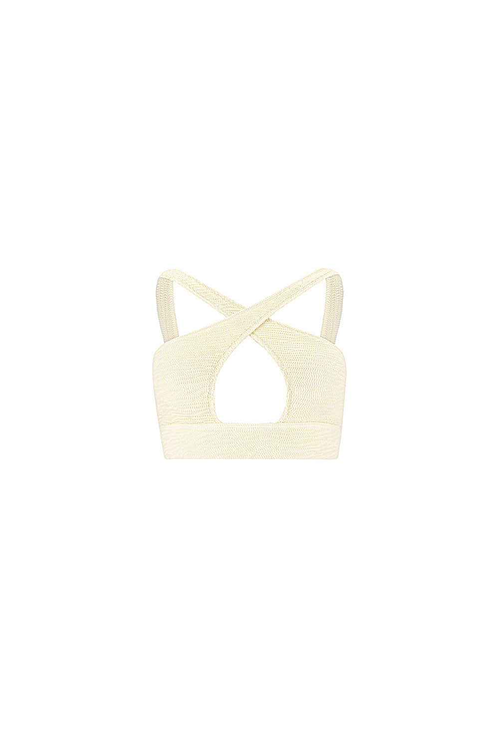 Coconut Cream Cross Top