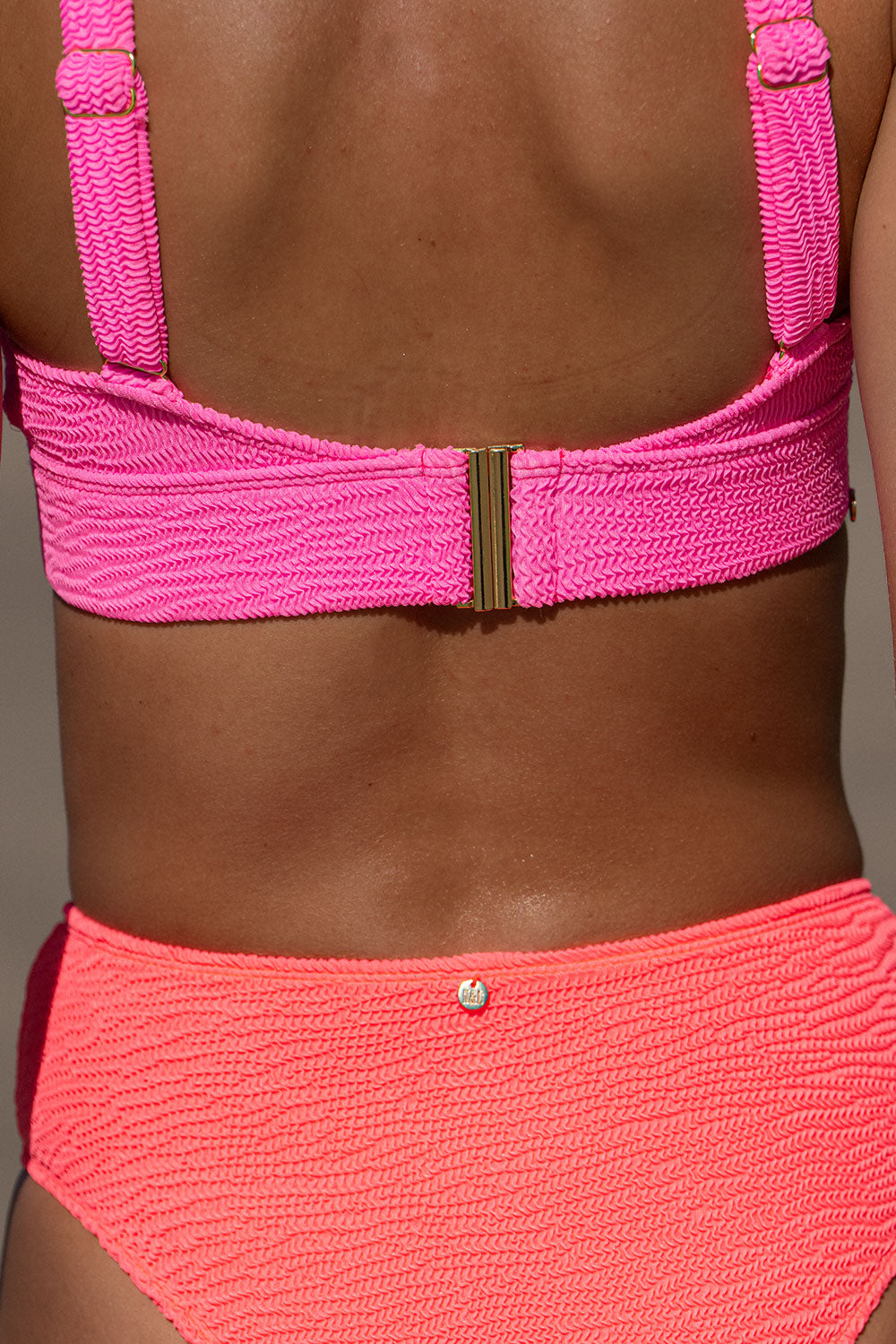 Pink Neon Ginger Cross Top