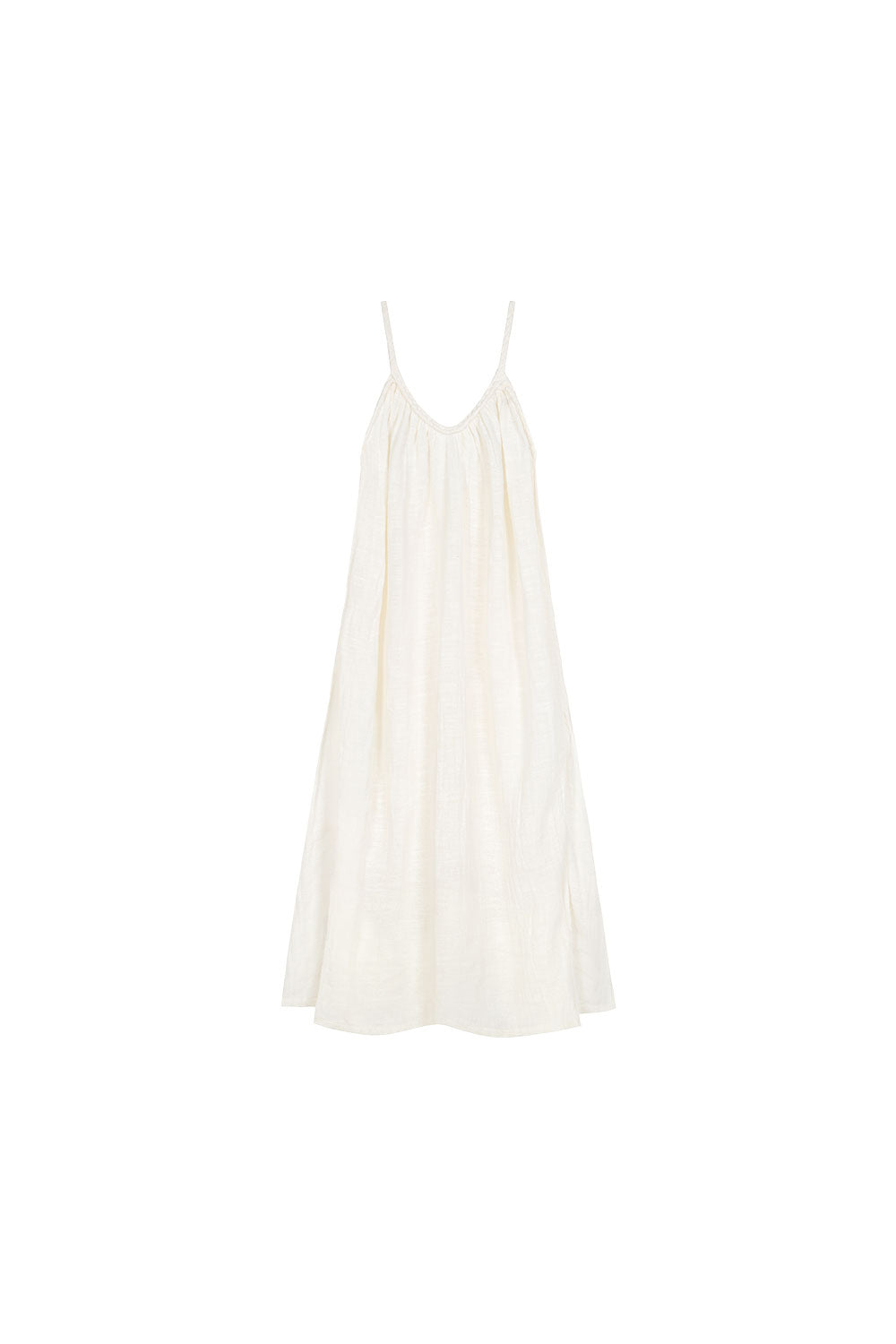 Linen Flow Dress Coconut