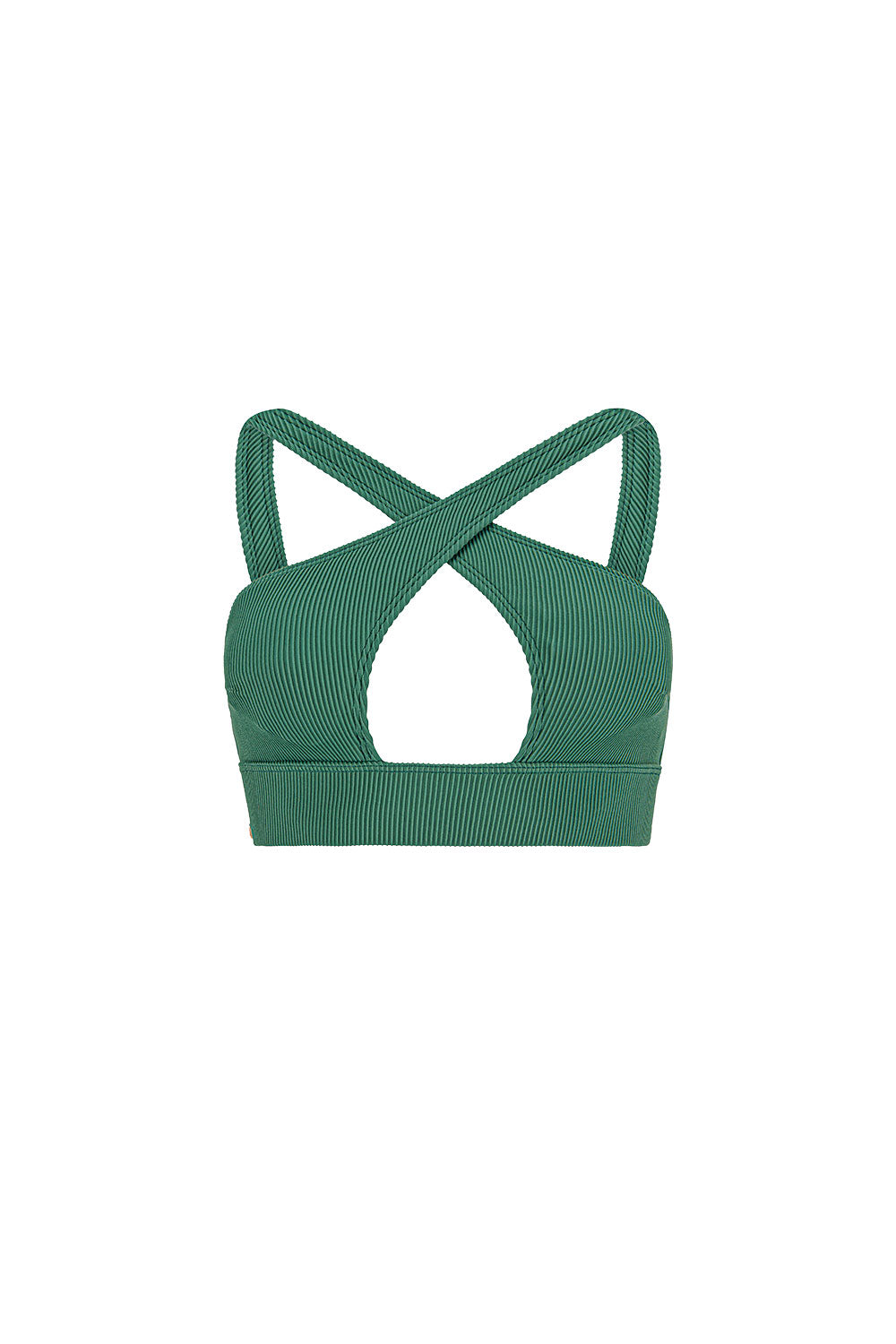Green Palmera Cross Top