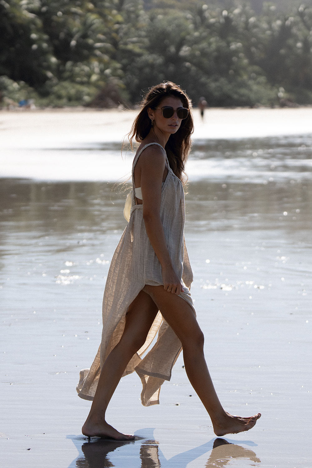 Linen Flow Dress Nature