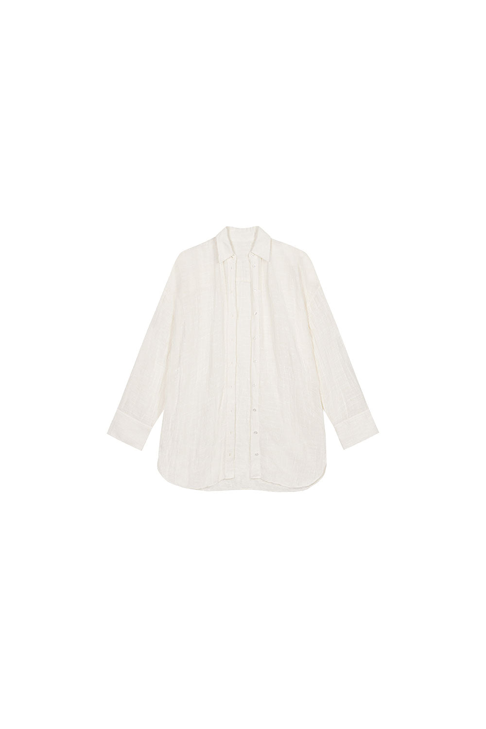 Linen Oversized Hemd Coconut