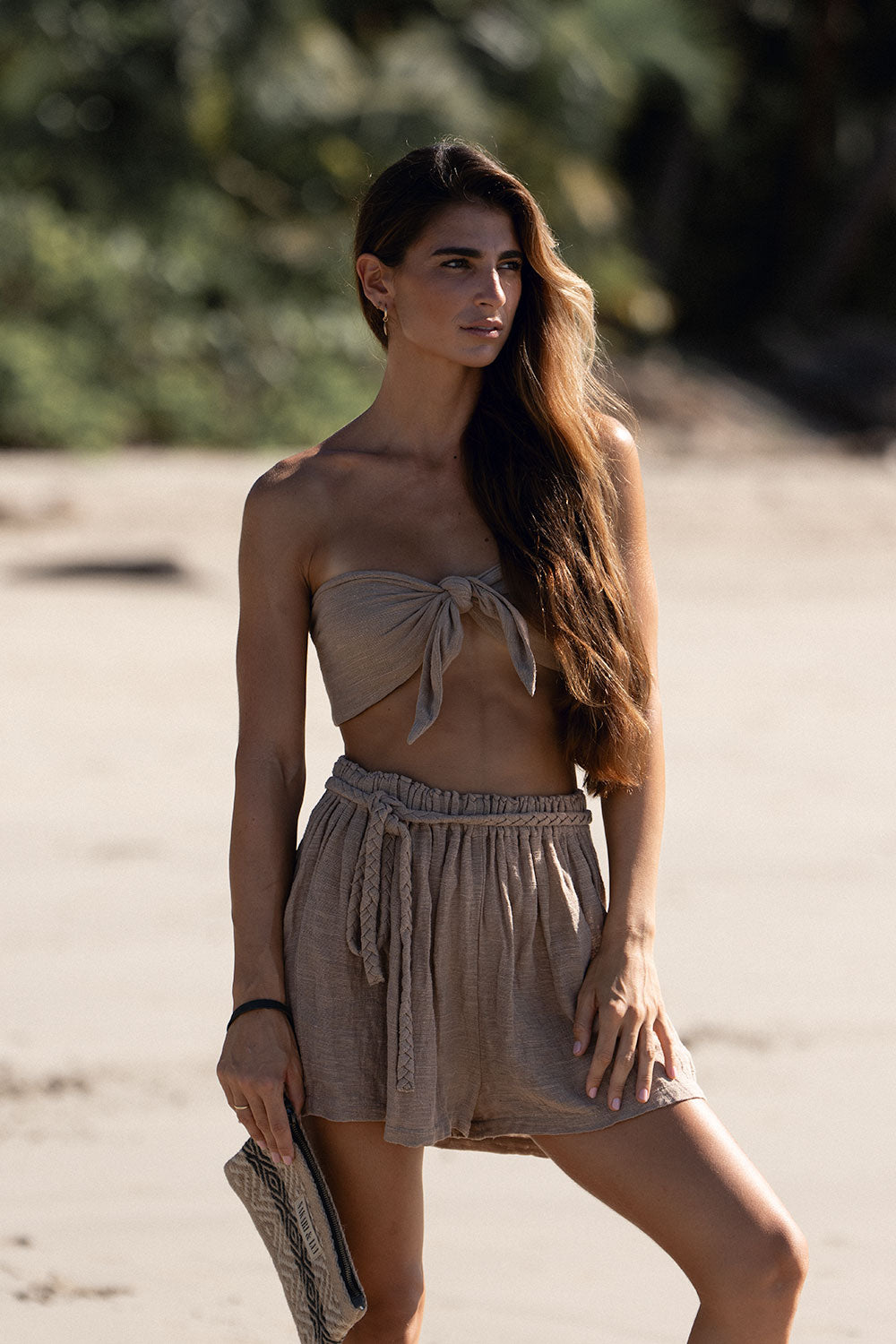 Linen Shorts Cacao