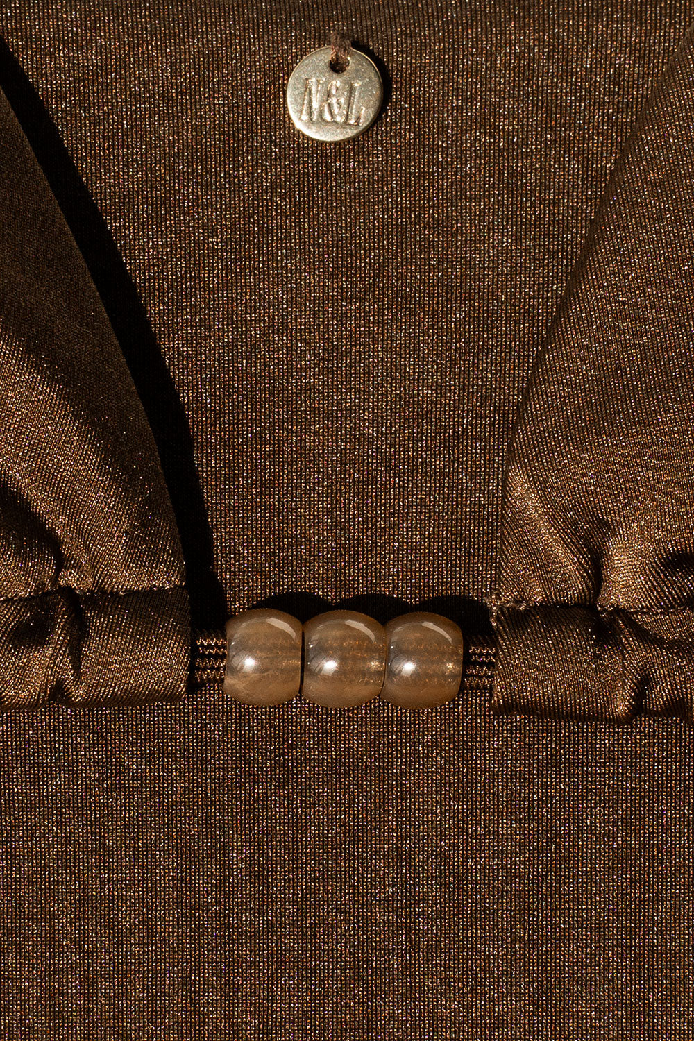 Shiny Mocca Triangel Top