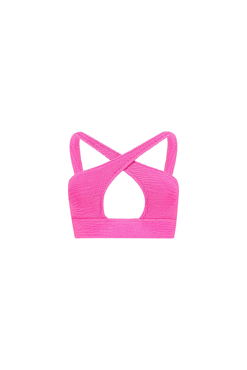 Pink Neon Ginger Cross Top